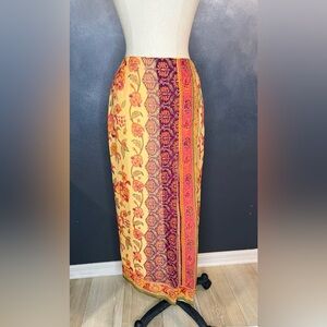 ✨Vintage Ellen Tracy Silk Floral Skirt | Size 4 Petite✨